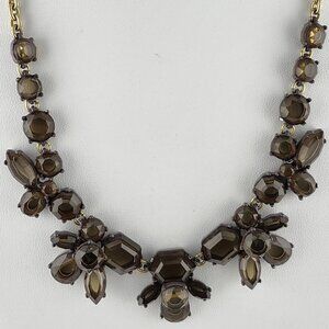 J. CREW Statement Necklace Smokey Grey
